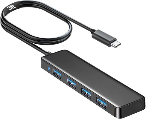 USB 3.0 Hub, VIENON 4-Port USB Hub USB Splitter USB Expander for Laptop, Xbox, Flash Drive, HDD, Console, Printer, Camera,Keyborad, Mouse in Saudi Arabia