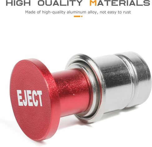 Car Cigarette Lighter Plug, 12V Anodized Aluminum, Eject/FIRE MISSILES/NITROUS, Red in Saudi Arabia
