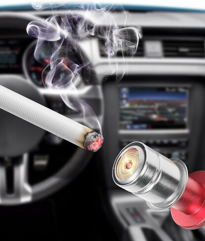 Car Cigarette Lighter Plug, 12V Anodized Aluminum, Eject/FIRE MISSILES/NITROUS, Red in Saudi Arabia