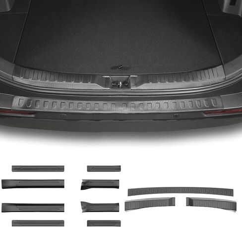 TTX LIGHTING Rear Bumper Protector Compatible with Toyota RAV4 2019-2025: TPE Trunk Sill Cover Protector Replacement for Toyota RAV4 Accessories, Balck (8PCS Door Sill +3PCS Trunk Sill) in Saudi Arabia