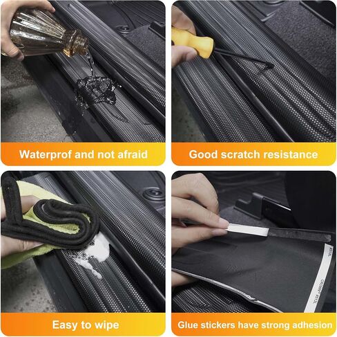 TTX LIGHTING Rear Bumper Protector Compatible with Toyota RAV4 2019-2025: TPE Trunk Sill Cover Protector Replacement for Toyota RAV4 Accessories, Balck (8PCS Door Sill +3PCS Trunk Sill) in Saudi Arabia