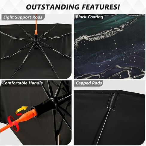 Boccsty Abstract Alcohol Glitter Ink Car Windshield Sun Shade Umbrella Blue Turquoise Marble Foldable Car Front Window Sunshade Umbrella UV & Heat Full Cover Car Front Windshield for Most Vehicle in Kuwait