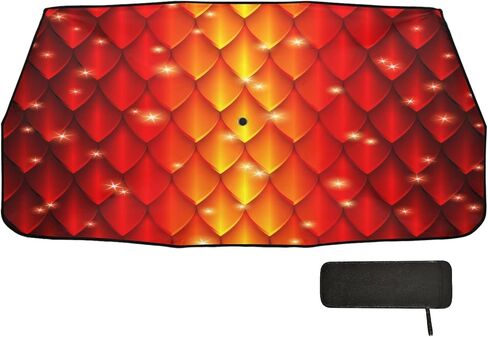 Boccsty Abstract Alcohol Glitter Ink Car Windshield Sun Shade Umbrella Blue Turquoise Marble Foldable Car Front Window Sunshade Umbrella UV & Heat Full Cover Car Front Windshield for Most Vehicle in Kuwait
