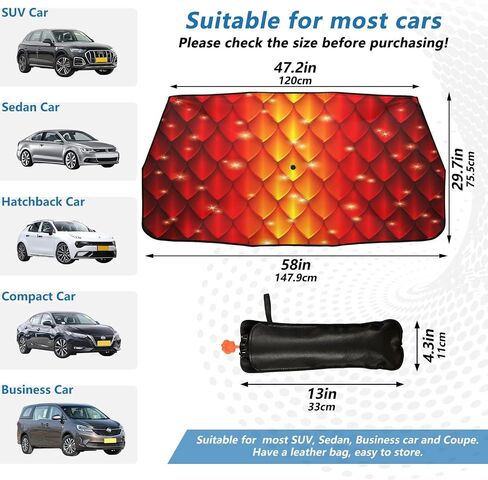 Boccsty Abstract Alcohol Glitter Ink Car Windshield Sun Shade Umbrella Blue Turquoise Marble Foldable Car Front Window Sunshade Umbrella UV & Heat Full Cover Car Front Windshield for Most Vehicle in Kuwait