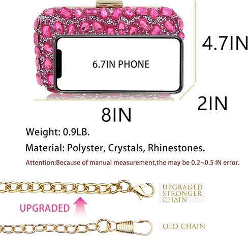 Milisente Clutch Purses For Women Crystal Clutches Evening Bags Gemstone Clutch Purse For Wedding Formal in Saudi Arabia
