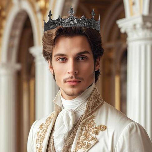 King Crown for Men Crowns Tiara for Birthday Party Costume in Saudi Arabia