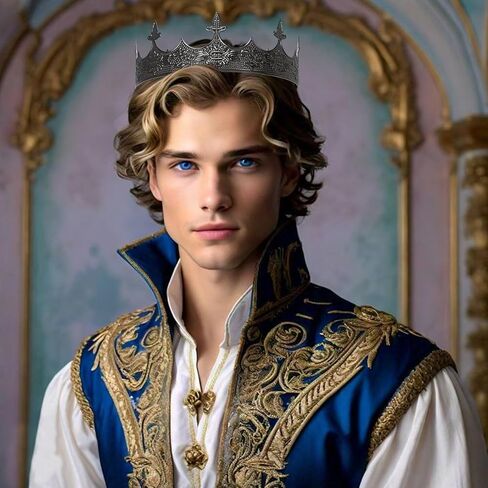 King Crown for Men Crowns Tiara for Birthday Party Costume in Saudi Arabia