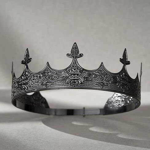 King Crown for Men Crowns Tiara for Birthday Party Costume in Saudi Arabia