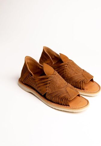 المكسيك en la piel المصنوع يدويًا من جلود الباشوكو للرجال - شقق مفتوحة من أخمص القدمين مع تصميم كريب وتصميم مريح وأنيق ، أحجام 7us - 13us in Kuwait