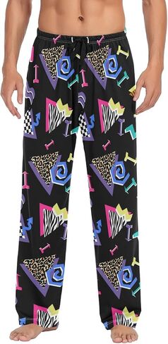 جوديان الثمانينيات من القرن التاسعينيات ، بانس بيجاما للرجال بانت نوم ناعم مع جيوب نوم سراويل صالة PJ للرجال in Kuwait