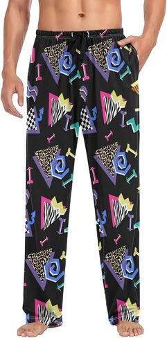 جوديان الثمانينيات من القرن التاسعينيات ، بانس بيجاما للرجال بانت نوم ناعم مع جيوب نوم سراويل صالة PJ للرجال in Kuwait