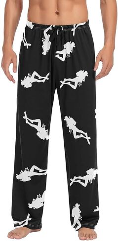 JUDIAN 80s 90s Men's Pajama Bottoms Soft Sleep Pant with Pockets Sleep Pj Lounge Pants for Men in Saudi Arabia