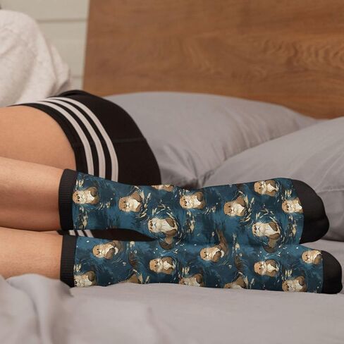 Funny Novelty Socks Casual Athletic Crazy Cute Crew Socks For Women Men in Saudi Arabia
