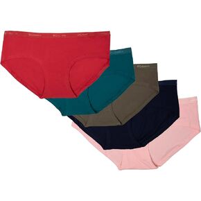 Columbia Women's 4-Way Stretch Cotton Hipster 5-Pack
