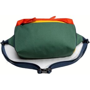 Men's and women's children's packs parent-child bags. Fashion color diagonal waist pack, suitable for exercise, running, hiking, fitness, a variety of back waterproof bag (dark green orange) in Kuwait