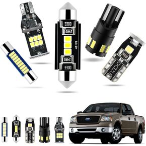 EASY EAGLE LED Interior Car Lights for Ford-F150-2004-2008: 13 Piece Kit White LED Light Bulbs - Super Bright 6000K + Install Tool