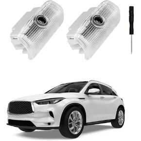 2pcs Car Door Lights Logo Projector Compatible with Terra/Altima/Maxima/Armada/Titan/Quest/Pathfinder, No Fade Led Welcome Lights Accessories Fits for Vehicle