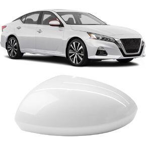 Moonlinks Compatible with Nissan Altima 2019 2020 2021 2022 2023 2024 Right Side Mirror Cover Replacement, Glossy Black Exterior Right Passenger Side Door Rear view Mirror Cap Trim