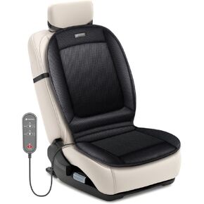 CooCoCo Cooling Car Front Seat Cover, Ventilated Car Seat Cushion, Cooling Pad, Cooled Seat Cover for SUV Truck Universal Fit, Gifts for Husband Driver Men Dad, Cool Black