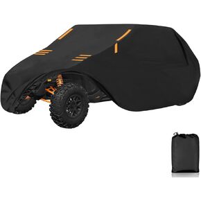 غلاف UTV 420D Quad 4 Wheeler anti-uv out ourdore storage-resentip-resential for maverick x3/rzr xp 1000/commander 1000 2-3 budge with strips m strips m