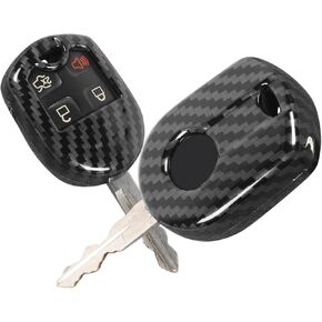 حامي Cey Fob Cover Case Protector For Ford F150 2009-2014 ، مناسب لفورد موستانج 2010-2014 (ألياف الكربون)