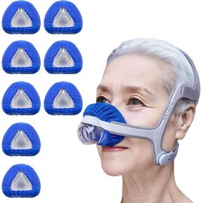 NATAKU 8-Pack Reusable CPAP’ Nasal Mask Liners for Complitable N20, C Pap Mask Covers with Breathable Fabric Cushion - Reduces Pressure Marks & Leaks for Comfort Night Sleep, Machine Washable