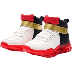 White Black Sneakers for Boys Girls Fashion Walking Shoes