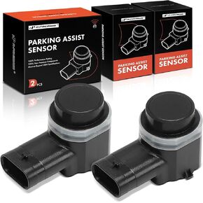 A-Premium 2-PC Reverse Backup Parking Assist Sensor Compatible with Select Toyota & Volkswagen & Hyundai & Audi & Volvo - Corolla, Jetta, Passat, Golf, Tiguan, Santa Fe, A4, Q5, Q7, A5, A6, XC60, XC90