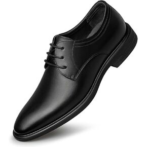 ZRO Men's Light Luxury Soft Fashion Business Casual Shoes Lightweight and Comfortable Lace up Four Seasons Versatile Men's Formal Shoes
