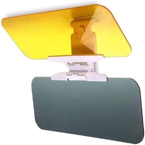 2 in 1 Anti Glare HD Car Sun Visor Day Night Driving Sun Blocker Adjustable Car Sunshade Night Vision Extender for Vehicle (1)