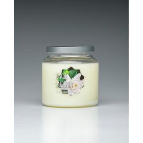 Scentsational JungleGardenia Candle, jar, Ivory