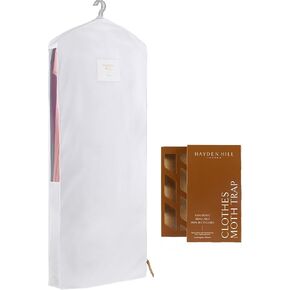 Hayden Hill Luxury Organic Cotton Long Hanging Bag & Moth Monitoring Trap