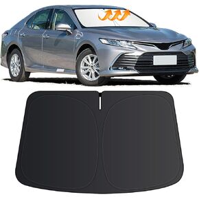for Toyota Camry Sun Shade 2018-2023 2024 LE XLE Hybrid SE XSE Sedan, Car Front Window Covers Sun Visor Protector, Foldable Blocks UV Rays Windshield Sunshade for Toyota Camry Accessories