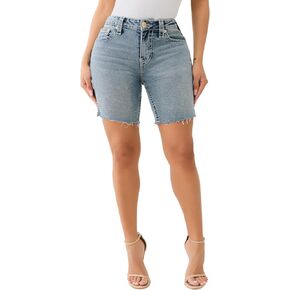 True Religion Women's Riley Mr Bermuda Slit Flap Big T ​