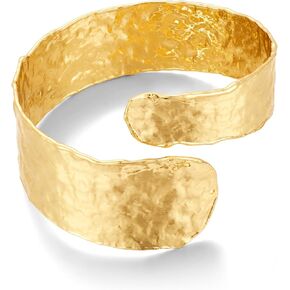 Gold Chunky Arm Cuff Bangle Bracelet For Women Bold Statement Hammered Cuff Bracelet Adjustable Gold Arm Upper Cuff Bracelets Trendy Jewelry