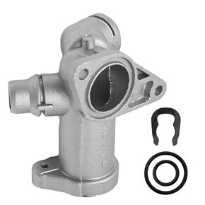 058121133F Aluminum Cooling Flange Coolant Hose Cast Aluminum Coolant Flange Coolant Hose with Tee Joint Replacement for A4 Passat B5 1.8T, Replaces# 058121132C