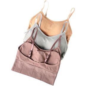 Sangani® Women Women Pated Wire Free Sports Bra Fitness Yoga Gymwear Stypysle (حزمة 3) الحجم المجاني (28-32)