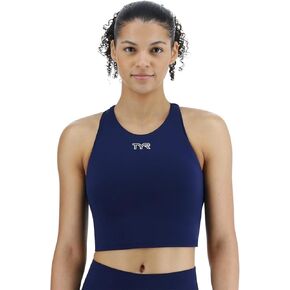 TYR Women's Elite Cropped High Neck Sports Bra