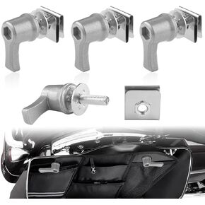 Saddlebag Lever Lock Fastener Bolt Nut Mounting Security Hardware Theft Deterrent System Twist Block Compatible with Touring Road Street Glide Ultra Electra Road King Softail