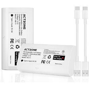 2 Pack Rechargeable Batteries Compatible with WYZE Battery Cam Pro Camera Outdoor/Indoor Camera Battery Powered Replacement for Wyze Removable Battery Pack [3.7V 7000mAh]