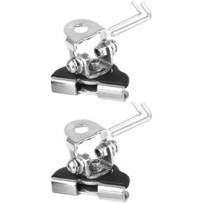 Car LED Light Bar Mounting Bracket, 2PCS Adjustable Vehicle Pillar Hood Lighting Mount Clamp Holder with Hex Wrenches, Auto Lamp Accessories, Universal for Off-Road Truck SUV (Black)