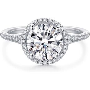 2ct صحيح د اللون vvs moissanite حلقة moissanite خواتم الخطبة للنساء