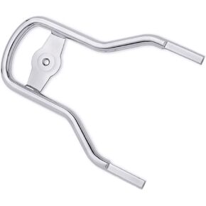 Chrome LOW short Medallion Style Sissy Bar Upright Passenger Backrest for Harley Davidson Softail Fat Boy Deluxe Heritage Dyna Street Bob Low Rider Sportster Iron 12" inch refer 52754-04 or 52300022