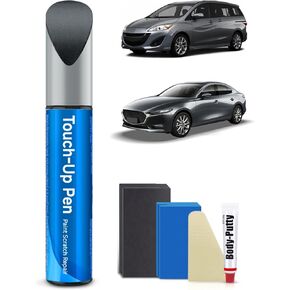 46V Soul Red Crystal Metallic Tricoat Touch Up Paint Kit متوافق مع Mazda Access Match Car Scratch Repract Touch Up Paint Kit