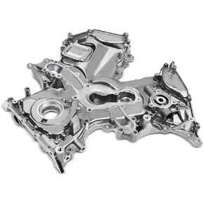 A-Premium Engine Timing Cover with Oil Pump Compatible with Toyota Tacoma 2005-2015 Tundra 2005-2011 4Runner 2003-2009 FJ Cruiser 4.0L 1GR-FE DOHC