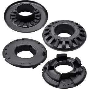 4 Pcs Rear Upper and Lower Coil Spring Insulator Kit Compatible with Jee-p Grand Cherokee 1999-2004 Replace K160061 K160042 52088346AB 52088402AB