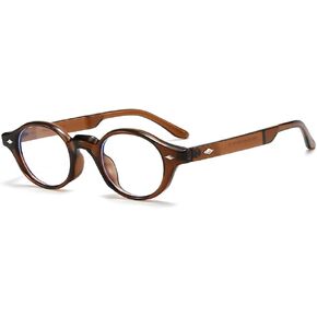 نظارة الضوء الأزرق البيضاوي للنساء - الرجال الرجعية الأزياء Clear TR90 anti Blue Light Eyeglasses Outdoor Outdior