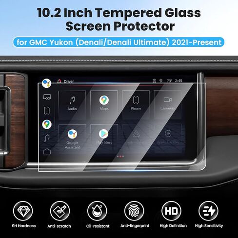 قطعتان من واقي الشاشة لسيارة Toyota Venza 2021-2025، واقي شاشة لمس 12.3 بوصة من الزجاج المقسى، غطاء شاشة عرض الملاحة، طبقة حماية للمعلومات والترفيه in Kuwait