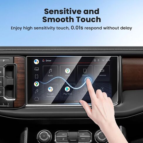 قطعتان من واقي الشاشة لسيارة Toyota Venza 2021-2025، واقي شاشة لمس 12.3 بوصة من الزجاج المقسى، غطاء شاشة عرض الملاحة، طبقة حماية للمعلومات والترفيه in Kuwait