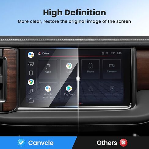قطعتان من واقي الشاشة لسيارة Toyota Venza 2021-2025، واقي شاشة لمس 12.3 بوصة من الزجاج المقسى، غطاء شاشة عرض الملاحة، طبقة حماية للمعلومات والترفيه in Kuwait